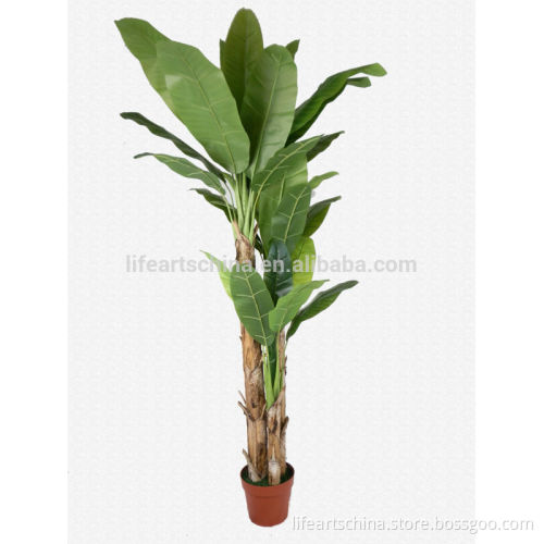 artificial plant, artificial tree, 250cm 3 plastic trunk artificial banana tree, wholesales